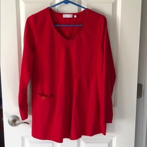 Habitat brand cherry red top